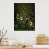 Die Lady der Laternen Print Poster (Küche)