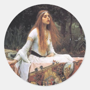 Die Lady der Shallot-Aufkleber Runder Aufkleber