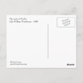 Die Lady der Shallot-Postkarte Postkarte (Rückseite)