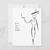 Die Lady im Big Hat #1 Einladung (Rückseite)