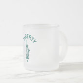 Die Lady Liberty Mattglastasse (VorderseiteRechts)