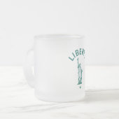 Die Lady Liberty Mattglastasse (Vorderseite Links)