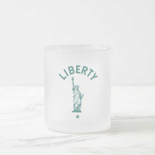 Die Lady Liberty Mattglastasse (Mittel)