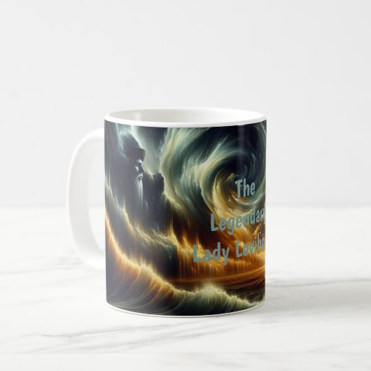 Die Lady Lovibond: Eine Reise durch kosmische Gewä Kaffeetasse (Vorderseite Links)