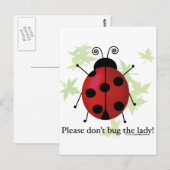 Die Lady nicht kaufen Postkarte (Vorne/Hinten)
