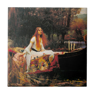 Die Lady of Shalott, c. 1888 von John Waterhouse Fliese