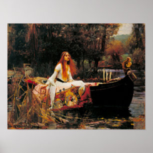 Die Lady of Shalott, c. 1888 von John Waterhouse Poster
