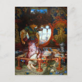 Die Lady of Shalott von William Hunt aus der Zeit  Postkarte (Vorderseite)