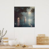 Die Lady of the Lake Digital Art Poster (Küche)