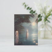 Die Lady of the Lake Digital Art Postkarte (Stehend Vorderseite)