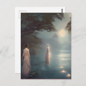Die Lady of the Lake Digital Art Postkarte (Vorne/Hinten)