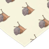 Die Lady-Schnecke Tischdecke (Schrägansicht)