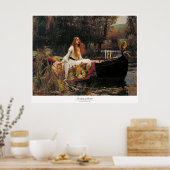 DIE LADY SHALOTT - JOHN WILLIAM WATERHOUSE POSTER (Küche)