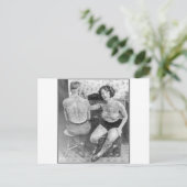 Die Lady Tattoo Artist Postkarte (Stehend Vorderseite)