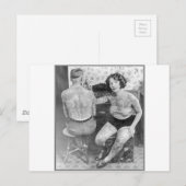 Die Lady Tattoo Artist Postkarte (Vorne/Hinten)