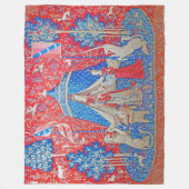 Die Lady und das Unicorn / A Mon Seul Desir Fleecedecke (Vorderseite)