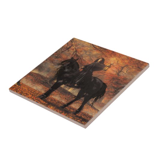 Die Lady von Halloween Fliese (Seite)