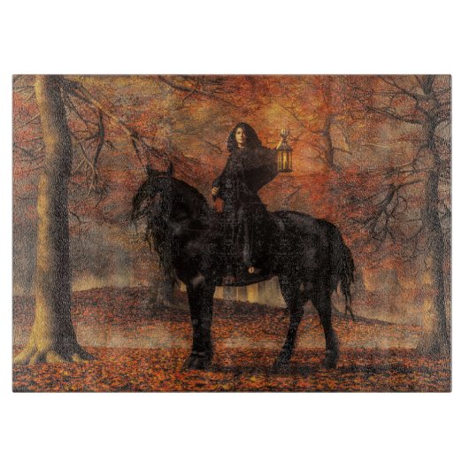 Die Lady von Halloween Schneidebrett (Vorderseite)