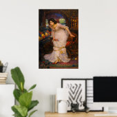 Die Lady von Shalott blickt auf Lancelot Poster (Heimbüro)
