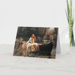 Die Lady von Shalott von John William Waterhouse Karte