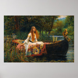 Die Lady von Shalott von John William Waterhouse Poster