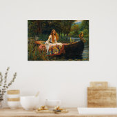 Die Lady von Shalott von John William Waterhouse Poster (Küche)