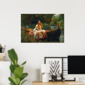 Die Lady von Shalott von John William Waterhouse Poster (Heimbüro)