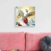 Die Ladybug und der Weiße Adler: Eine Geschichte d Leinwanddruck (Insitu (Wohnzimmer))