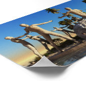 Die Lage am Strand Poster (Ecke)
