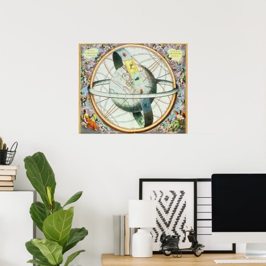 Die Lage der Erde im Himmel Poster (Heimbüro)