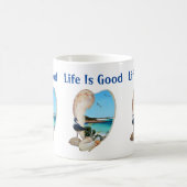 Die Lage in einer Muschel am Strand, Kaffeetasse (Mittel)