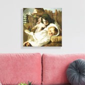 Die Lage Leinwanddruck (Insitu (Wohnzimmer))