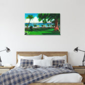 Die Lage vor dem Hotel St. Catherine Leinwanddruck (Insitu (Schlafzimmer))