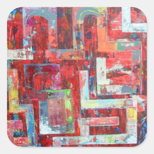 Die Lageraufkleber Quadratischer Aufkleber (Vorderseite)