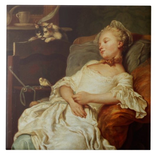 Die Lagerschwelle, 1759 (Öl auf Leinwand) Fliese (Vorderseite)