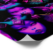 Die Lair der New Bat Girls Goth Halloween Poster (Ecke)