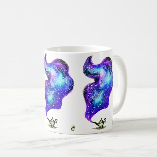 Die Lampe des Genies Kaffeetasse (VorderseiteRechts)