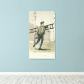 Die Lampenleuchte Leinwanddruck (Insitu (Holzboden))