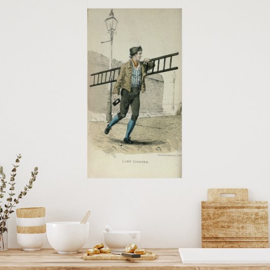 Die Lampenleuchte Poster (Küche)