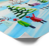 Die Lamplighter-Winterlandschaft Gordon Bruce Poster (Ecke)