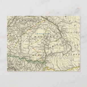 Die Länder auf der unteren Donau VtenXte Postkarte