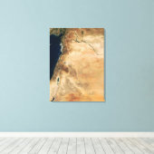 Die Länder Israels entlang der östlichen Küste Leinwanddruck (Insitu (Holzboden))