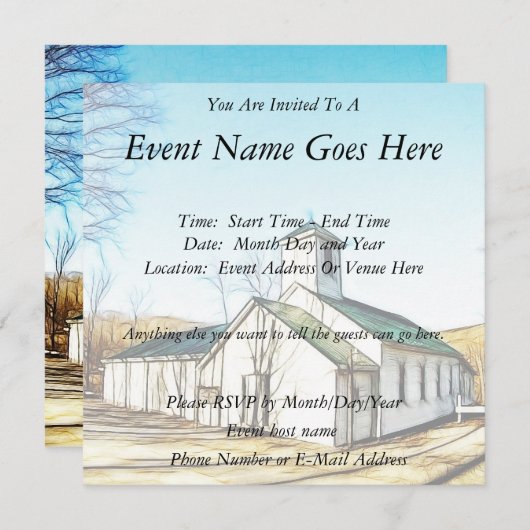 Die Landeskapelle Einladung (Vorne/Hinten)