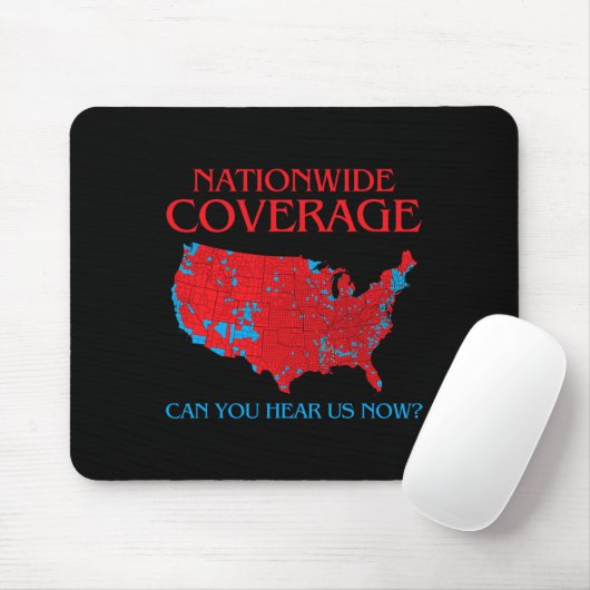 Die landesweite Abdeckung von Trump 2024 kann man  Mousepad (Mit Mouse)