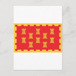 Die Landkreis-Flagge von Greater Manchester Postkarte