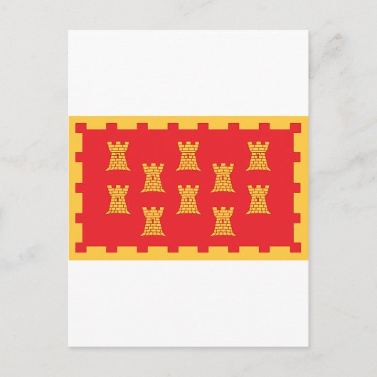 Die Landkreis-Flagge von Greater Manchester Postkarte (Vorderseite)