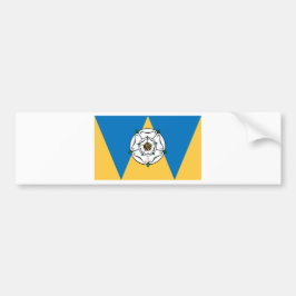Die Landkreis-Flagge von West Yorkshire Autoaufkleber