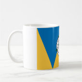 Die Landkreis-Flagge von West Yorkshire Kaffeetasse (Links)
