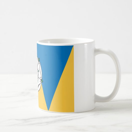 Die Landkreis-Flagge von West Yorkshire Kaffeetasse (Rechts)