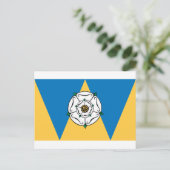Die Landkreis-Flagge von West Yorkshire Postkarte (Stehend Vorderseite)